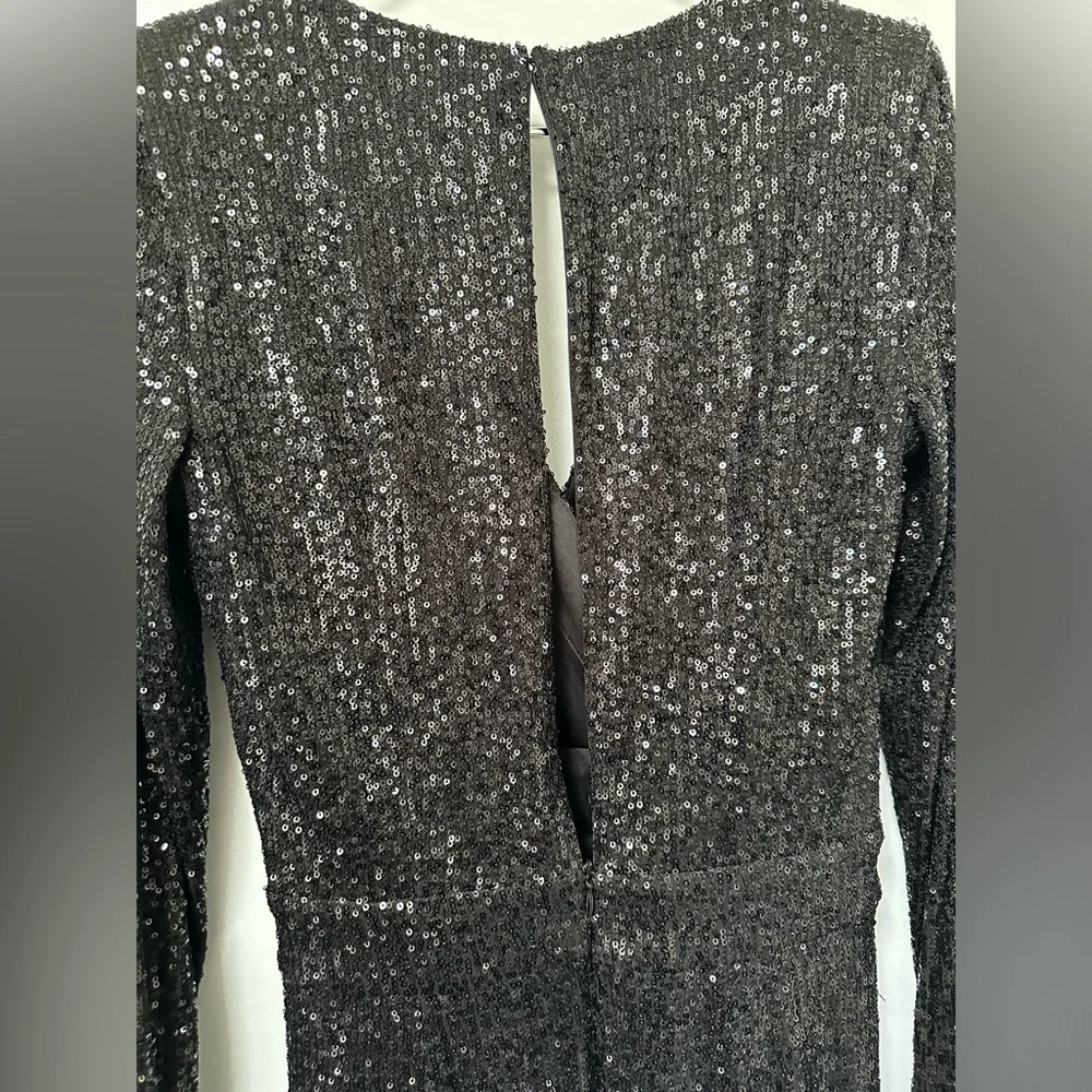 RAMY BROOK Reba Sequin V-Neck Cocktail Party Evening Mini Wrap Dress Size 8 NWT - Picture 5 of 14